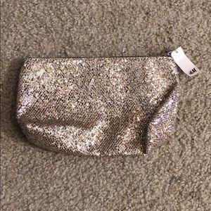 Gold sparkly pouch/clutch